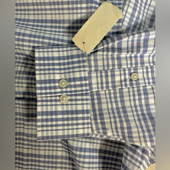 Van Heusen Flex Big Fit button down plaid shirt size 18 1/2 32/33 - Picture 6 of 7